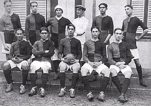 time do flamengo em 1911 posando para fotos
