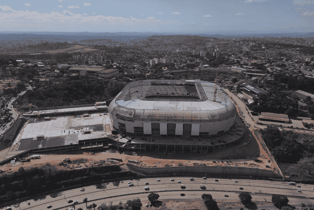 Obras da Arena MRV, estádio do Atlético-MG