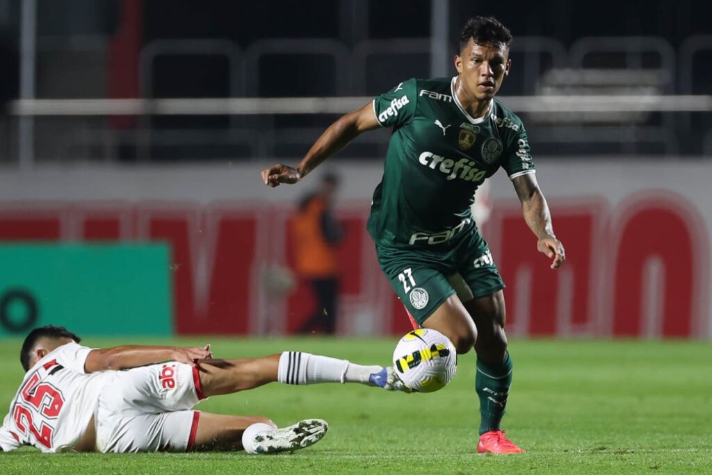 Gabriel Veron, atacante do Palmeiras
