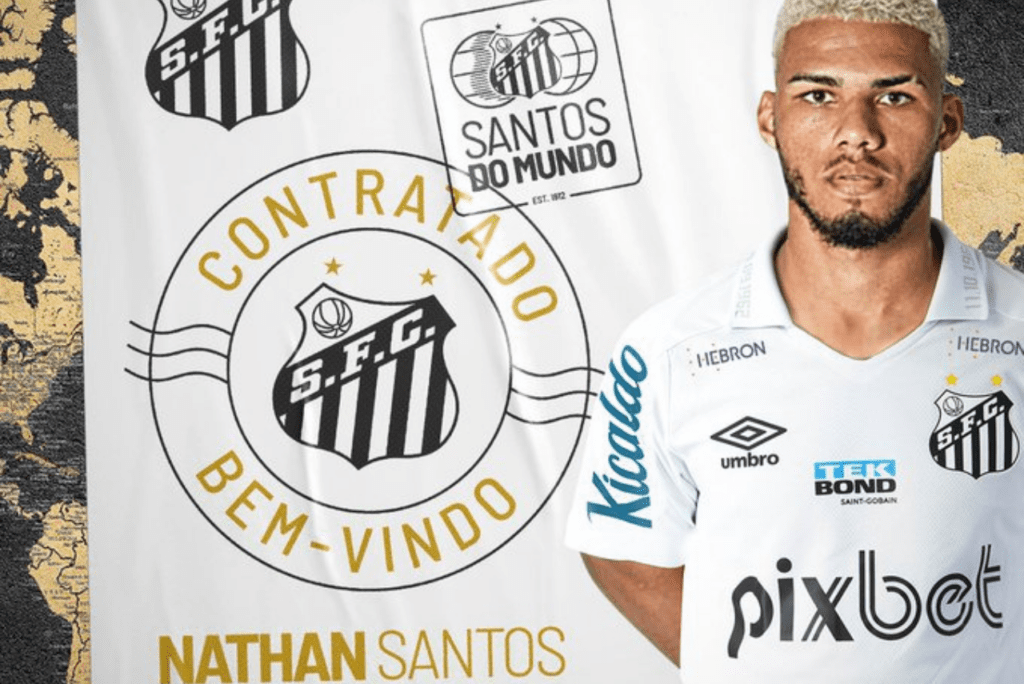Lateral direito Nathan Santos, novo reforço do Santos
