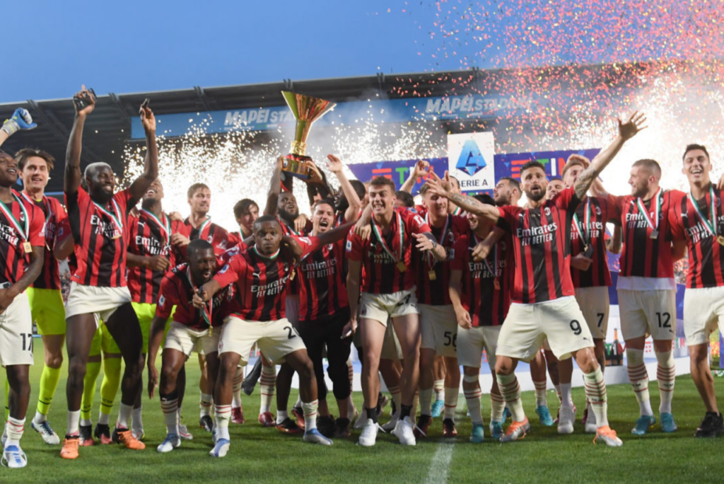Time do Milan, campeão italiano 2021 22