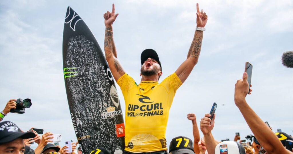 Filipe Toledo é campeão mundial de surfe Foto: Divulgação