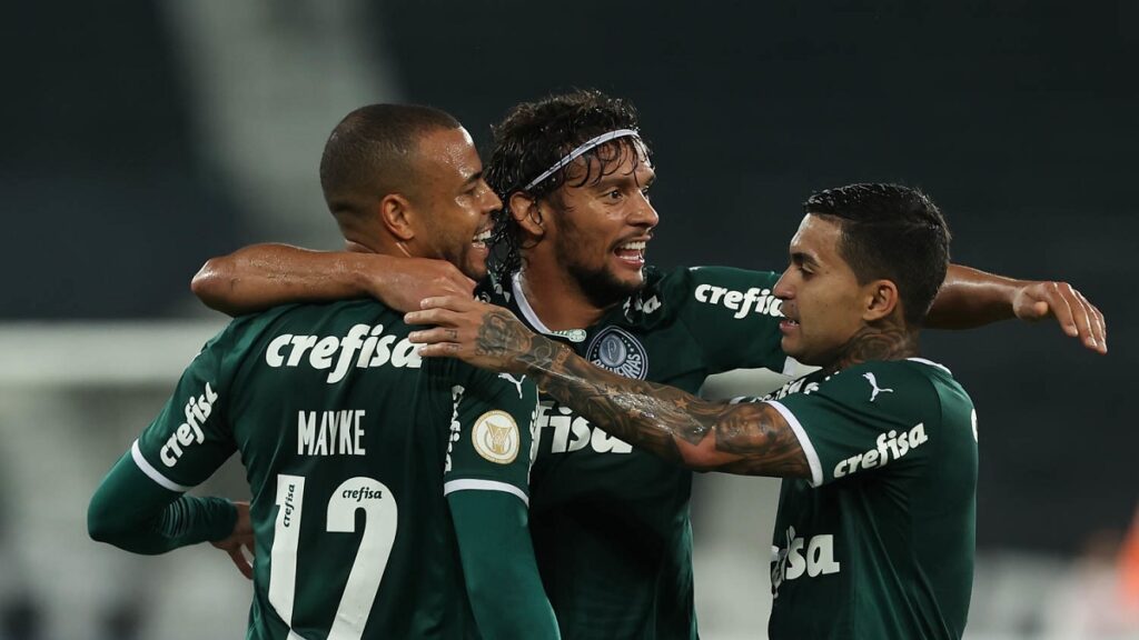 Palmeiras - Gustavo Scarpa, Mayke e Dudu