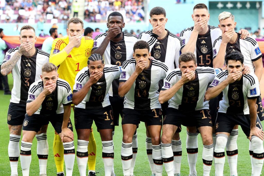 Alemanha protesta em abertura da Copa do Mundo