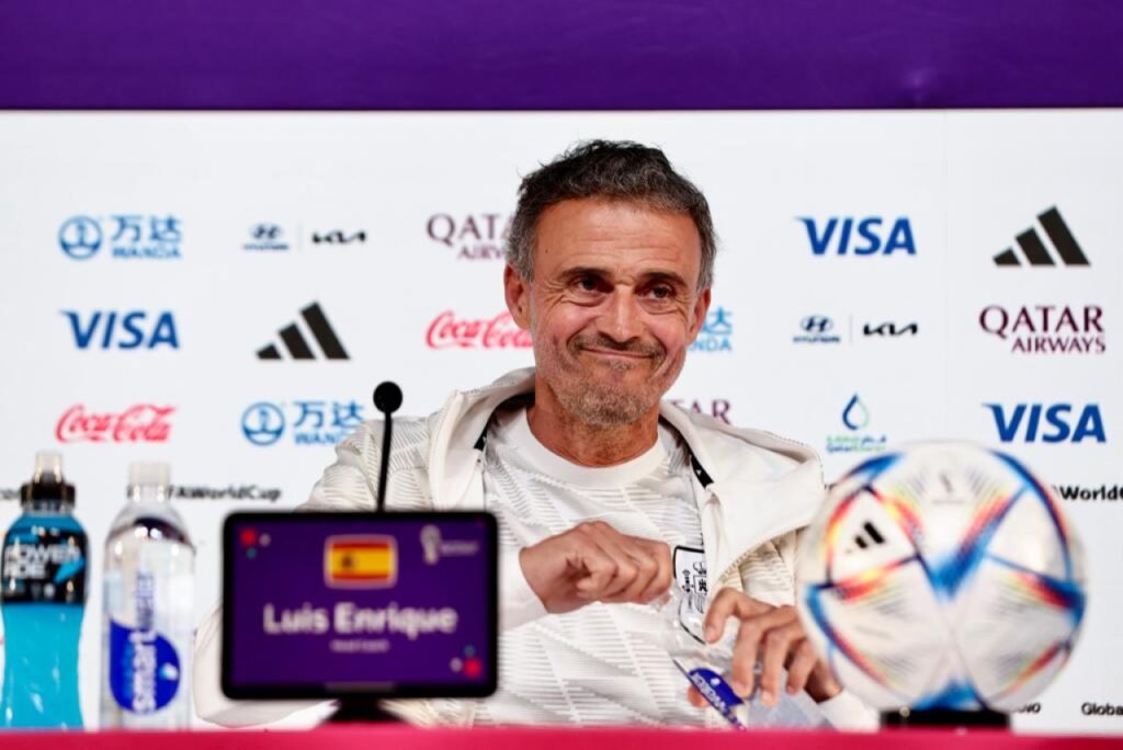 Luís Enrique, ex-treinador da Seleção da Espanha em entrevista coletiva