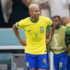 Atacante Richarlison em jogo da Seleção Brasileira na Copa do Mundo 2022
