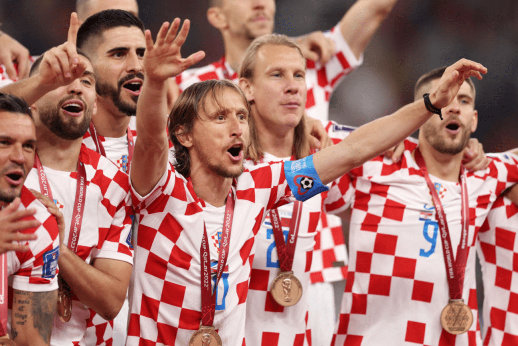 Meia Luka Modric, da Seleção Croata