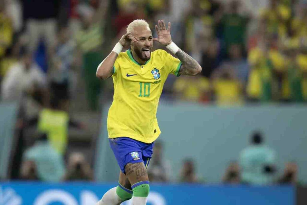 Neymar, em jogo da Seleção Brasileira na Copa do Mundo 2026