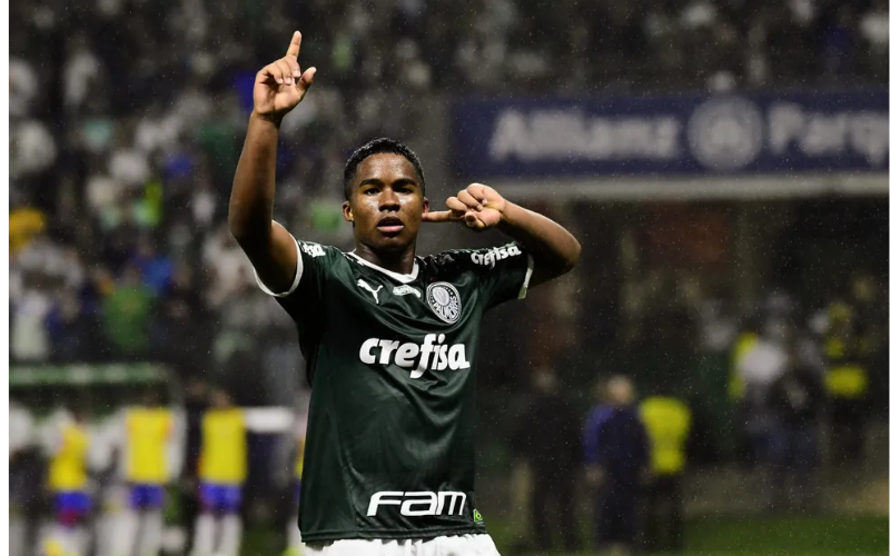 Endrick, atacante do Palmeiras, uma das maiores promessas do futebol mundial