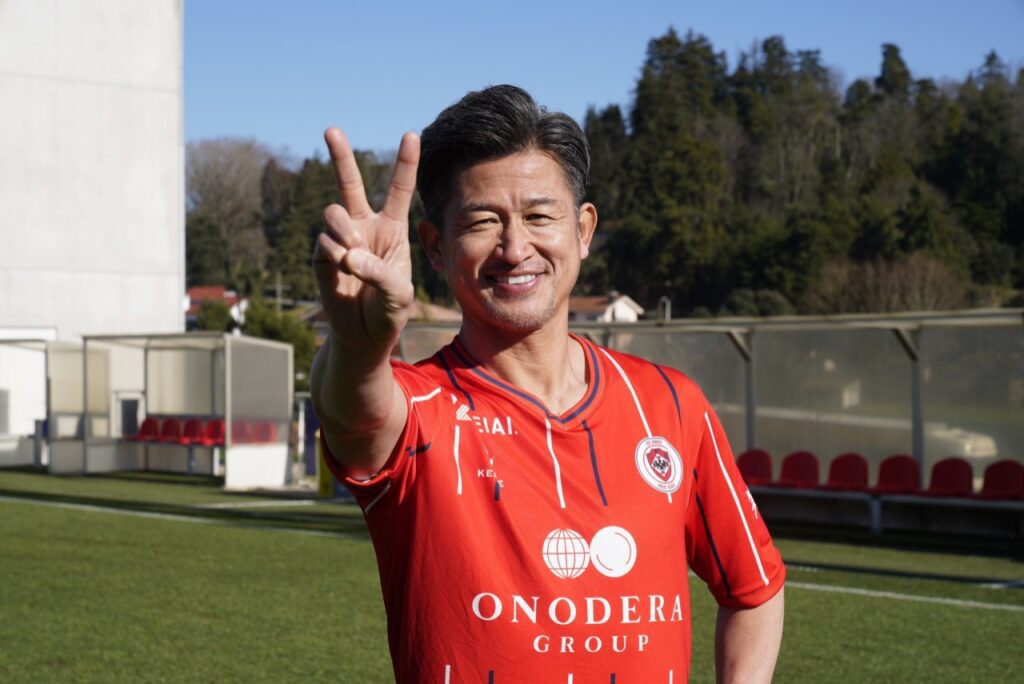 Kazu Miura, atacante japonês de 55 anos, acerta com time português