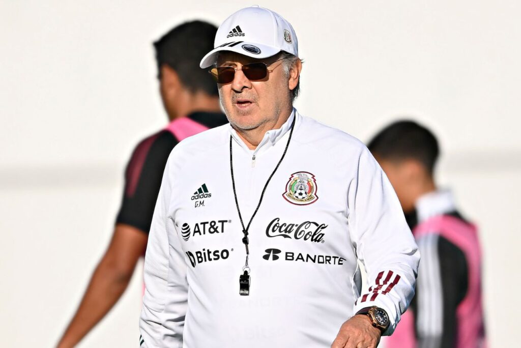 Boca demite o treinador: Gerardo Tata Martino em treino da Seleção Mexicana em 2022