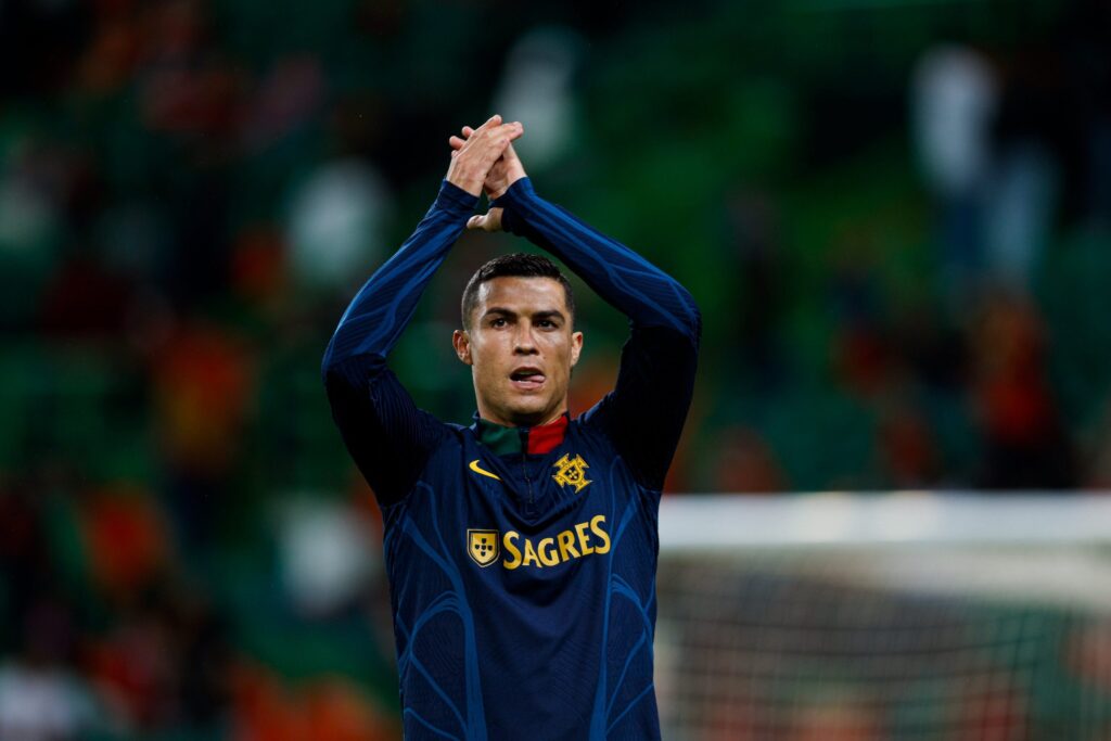 Portugal goleia Liechtenstein: Cristiano Ronaldo marcou dois gols na partida. Foto: Reprodução/Seleção de Portugal