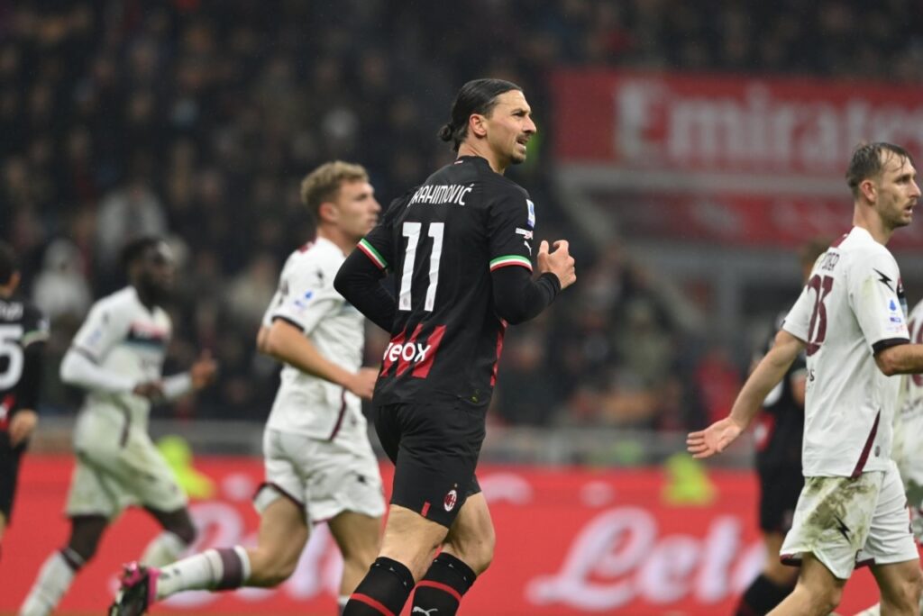 Milan empata com a Salernitana, mas volta ao G-4 da Serie A - Ibrahimovic lamenta lance perdido no ataque do Milan