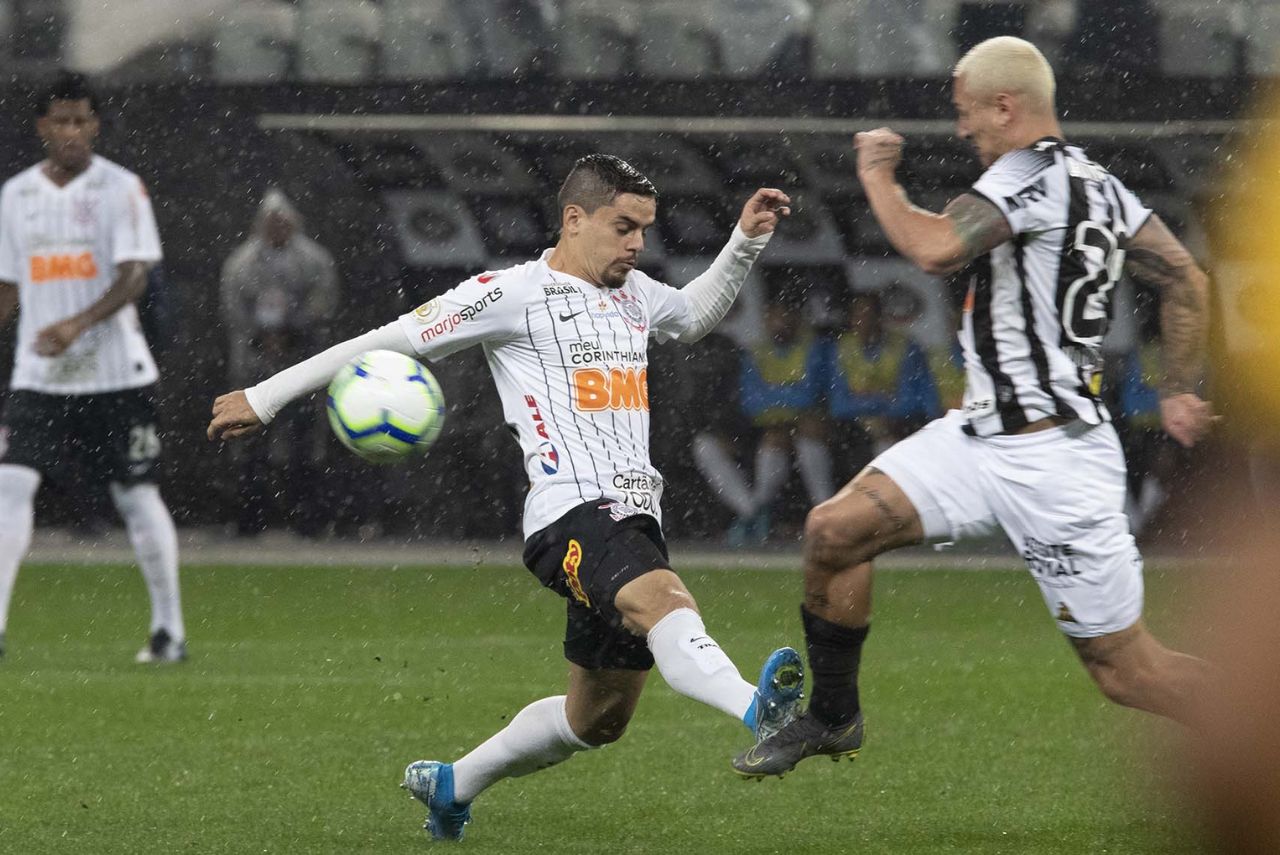 Lance do jogo Corinthians x Atlético-MG em 2019