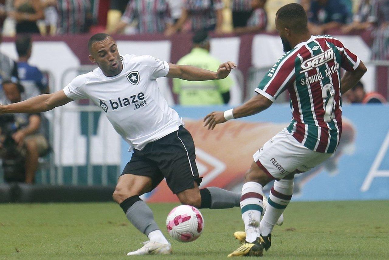 Lance do jogo Fluminense x Botafogo no Brasileirão 2022
