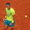 Rafael Nadal comemora vitória em jogo de Roland Garros 2022