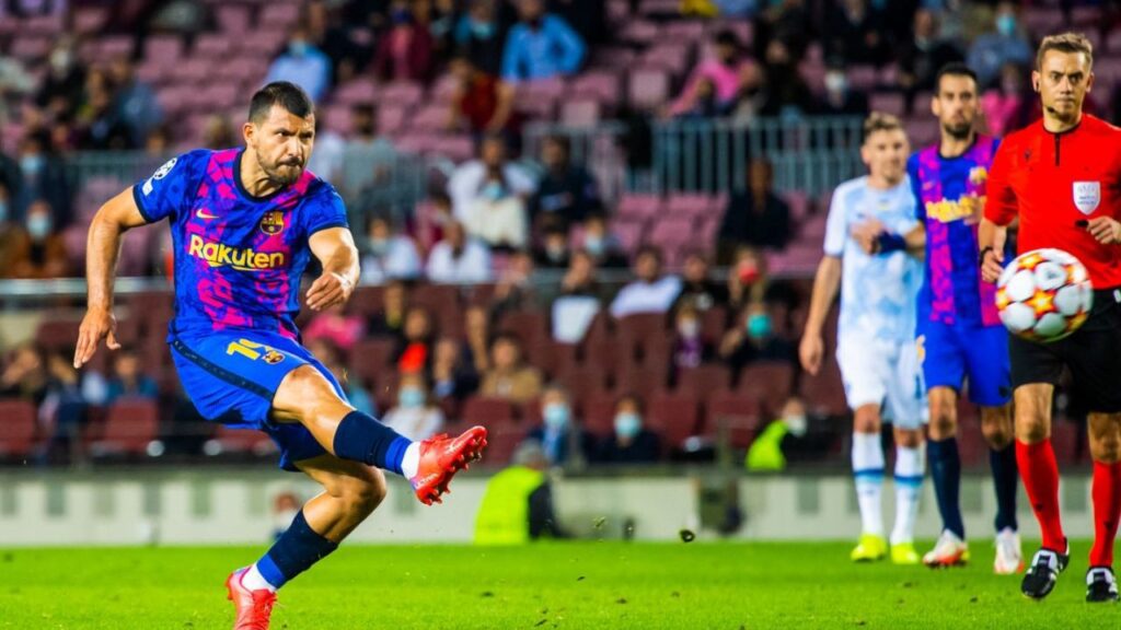 Atacante Kun Agüero no Barcelona