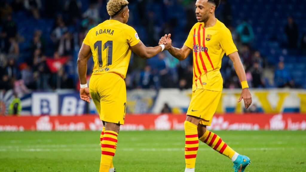 Adama Traoré e Aubameyang, do Barcelona