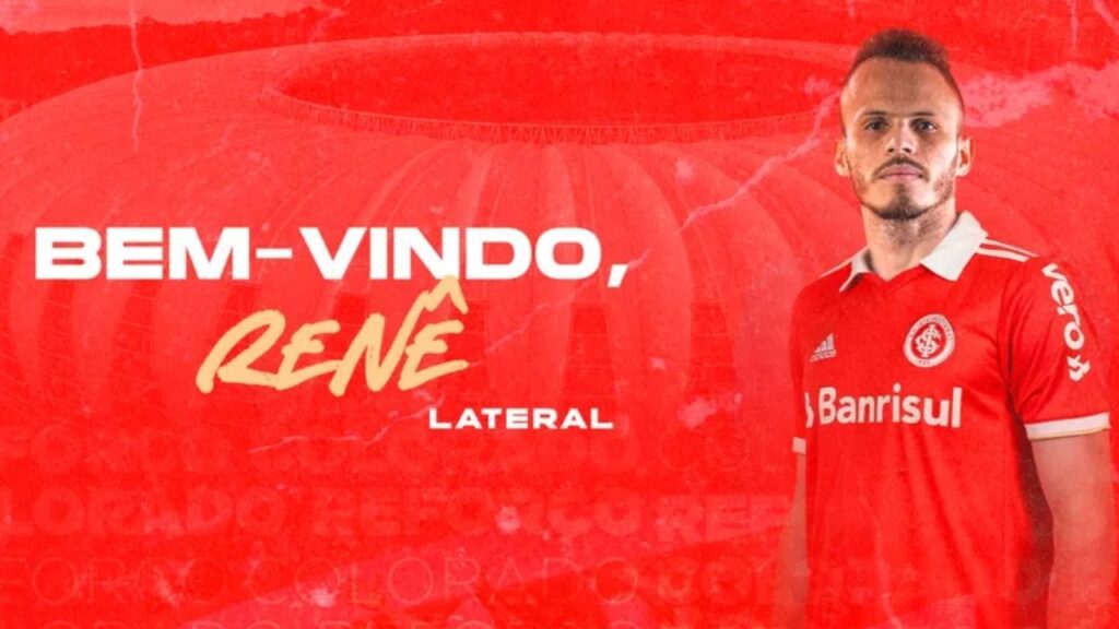 Renê, novo lateral esquerdo do Inter - Divulgação Internacional