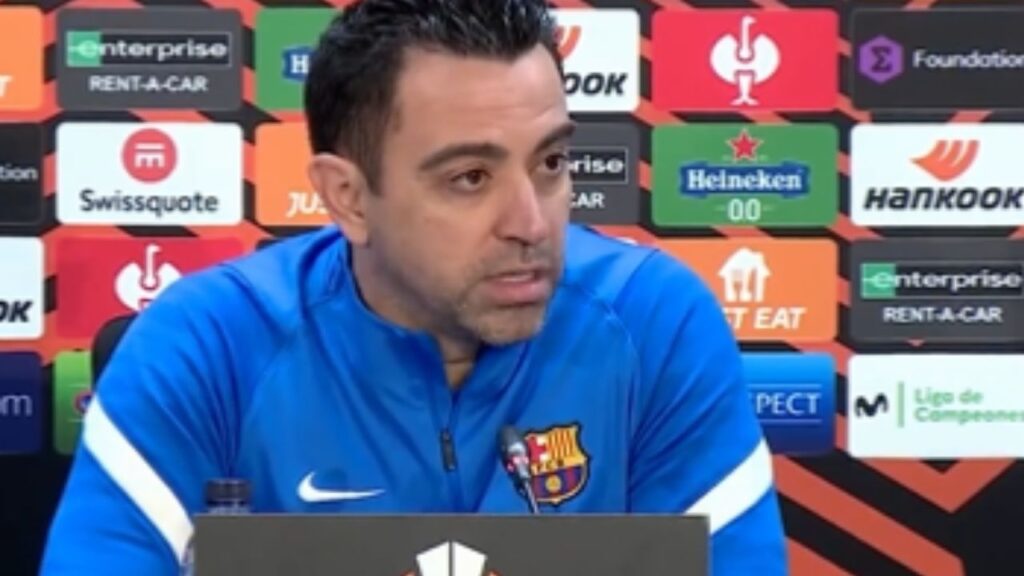 Treinador Xavi, do Barcelona