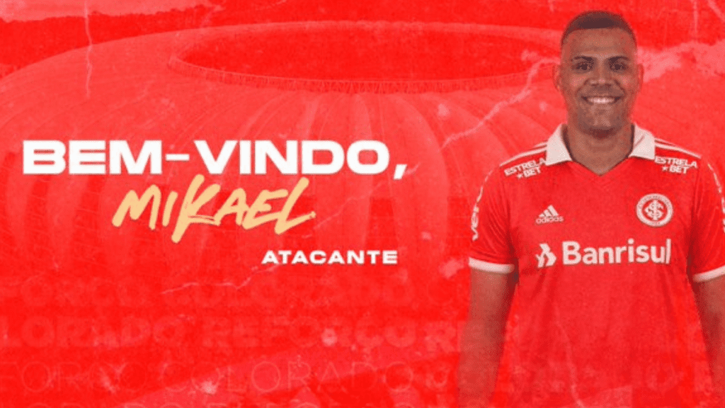 Anúncio de Mikael como novo jogador do Internacional
