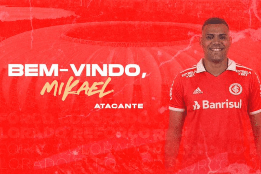Anúncio de Mikael como novo jogador do Internacional