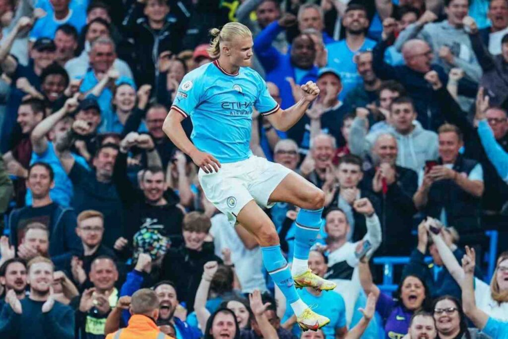 Com hat-trick de Haaland, Manchester City goleia o Nottingham Forest