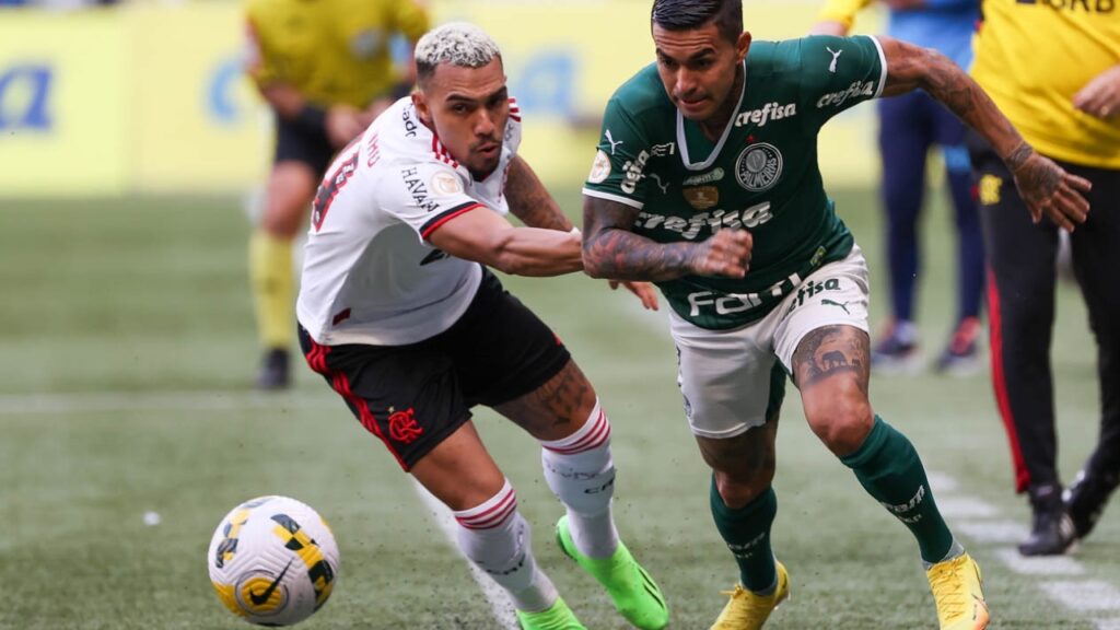 Dudu e Matheuzinho, em Palmeiras 1x1 Flamengo
