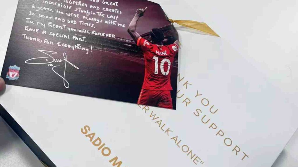 Carta de Sadio Mané para jogadores e funcionários do Liverpool viraliza
