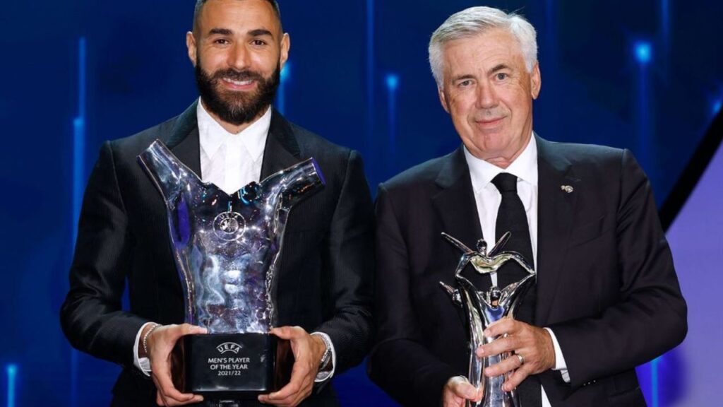 Real Madrid - Carlo Ancelotti e Karim Benzema