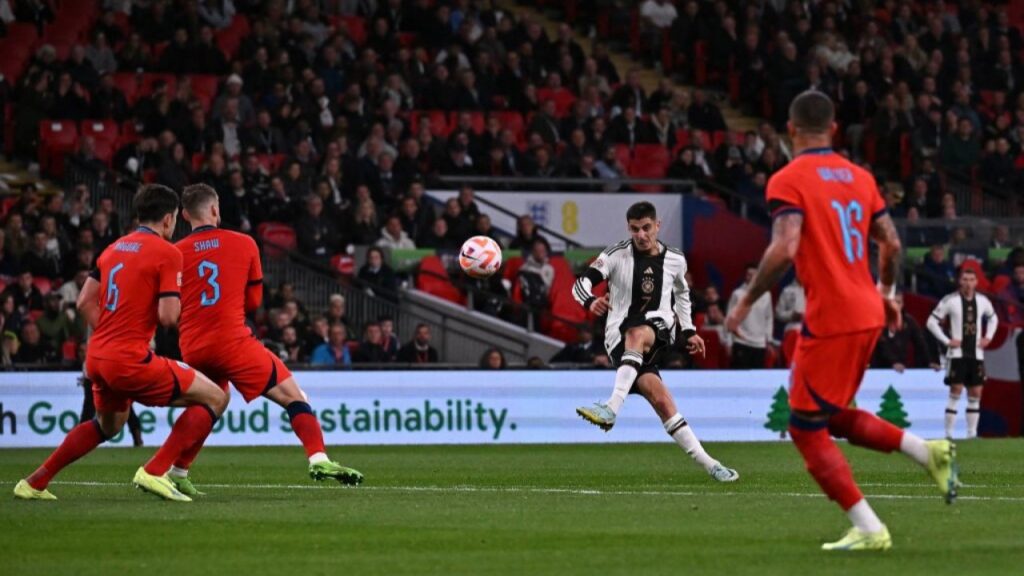 Chuva de gols: Inglaterra e Alemanha empatam na Nations League