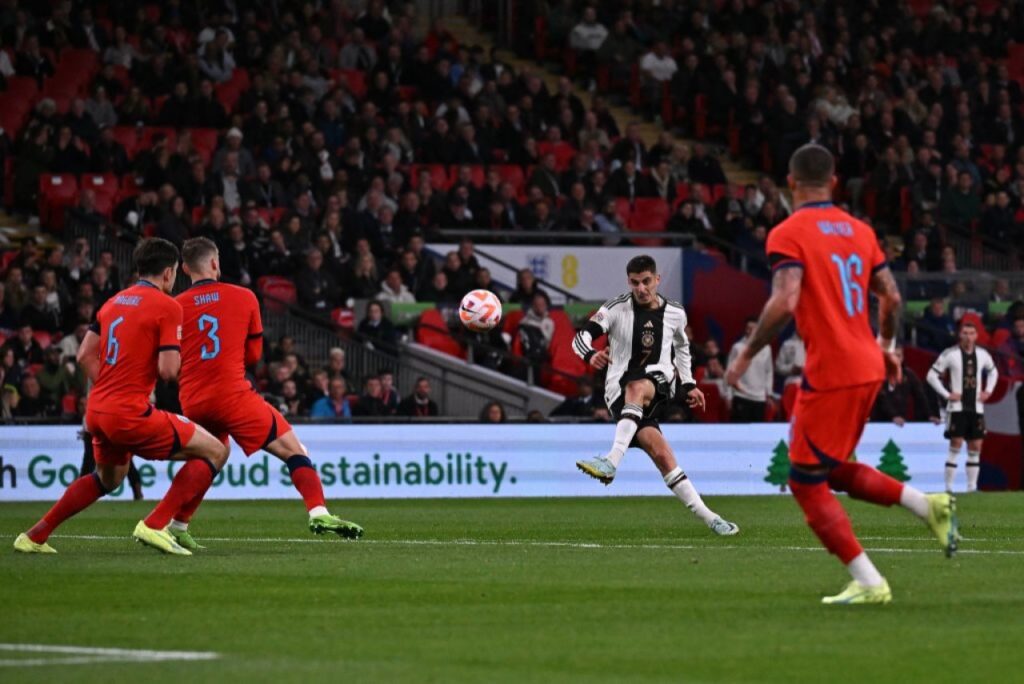 Chuva de gols: Inglaterra e Alemanha empatam na Nations League