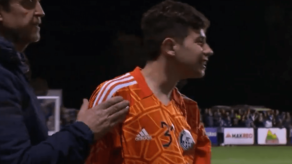 Goleiro Ymer Abili, de 13 anos