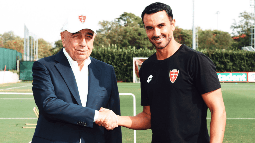 Treinador Raffaelle Palladino, do Monza