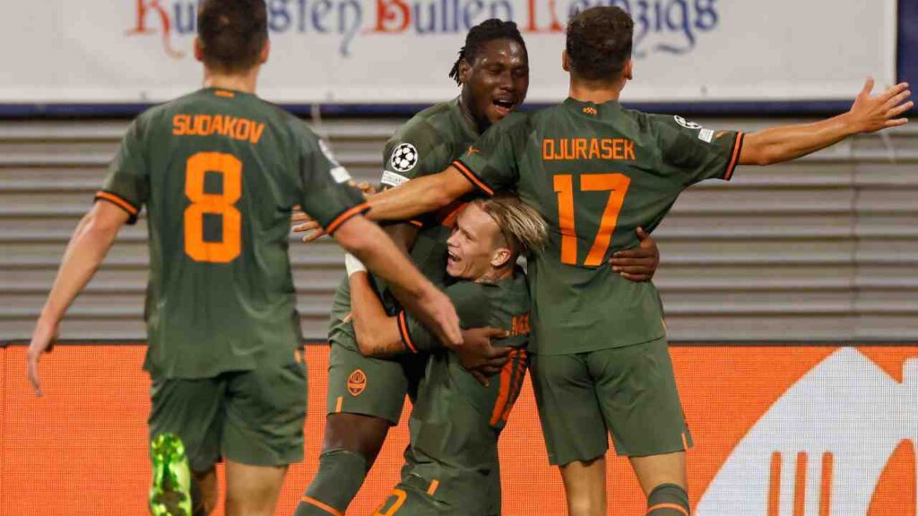 Champions League: Shakhtar Donetsk goleia RB Leipzig na Alemanha