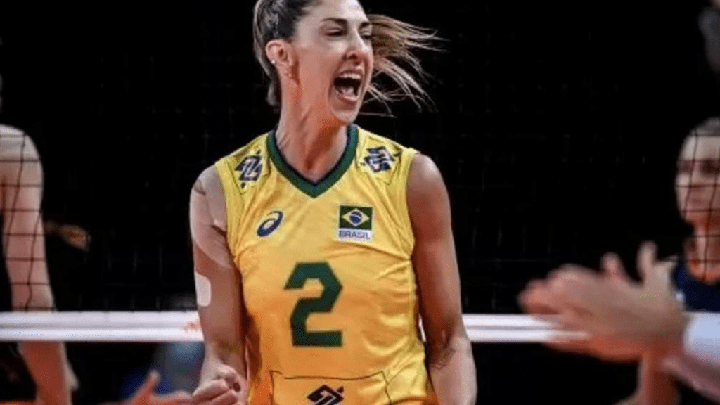 Central Carol Gattaz, da Seleção Brasileira de Vôlei