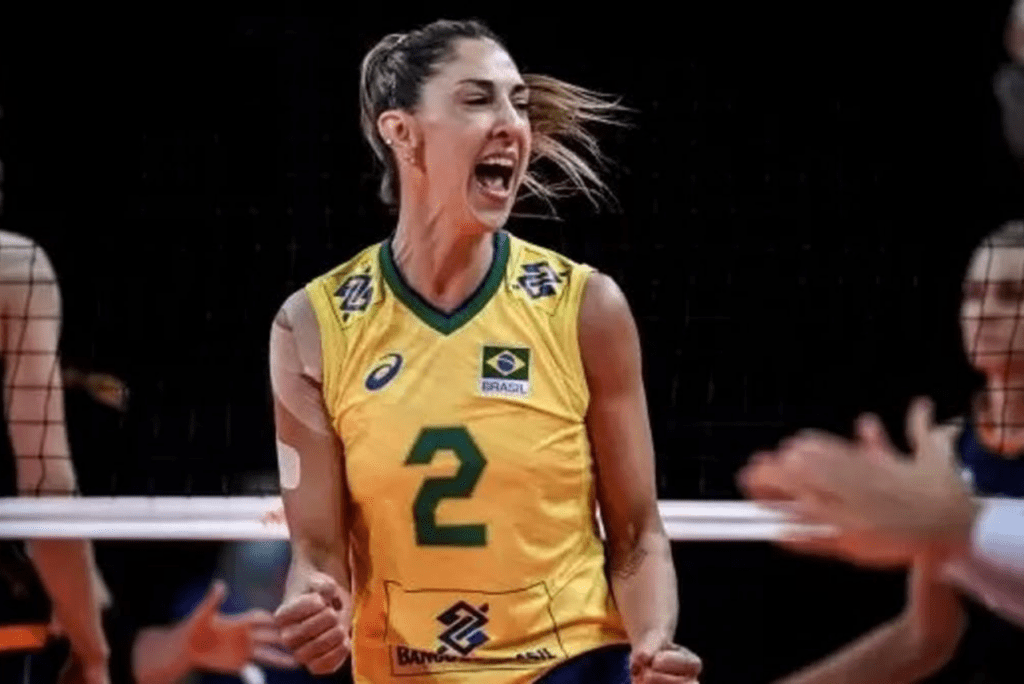 Central Carol Gattaz, da Seleção Brasileira de Vôlei