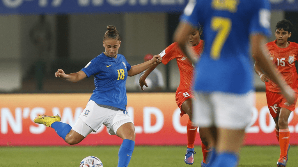 Atacante Gabi Berchon, do Brasil