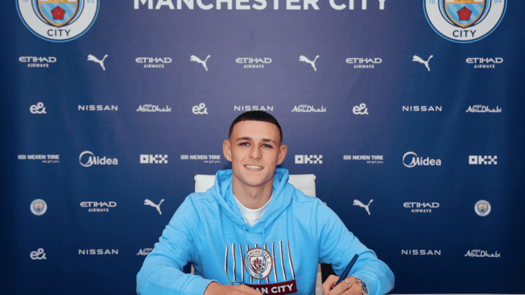 Atacante Phil Foden, do Manchester City