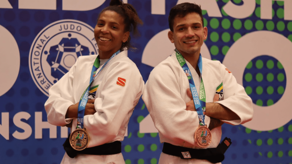 Judocas Rafael Silva e Daniel Cargnin