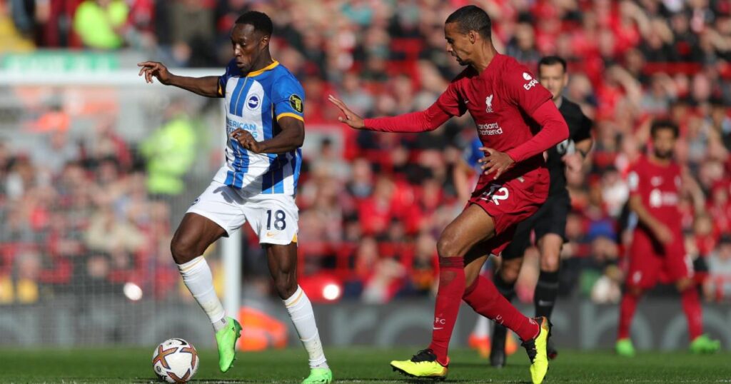 Liverpool fica apenas no empate com o Brighton Foto: Divulgação