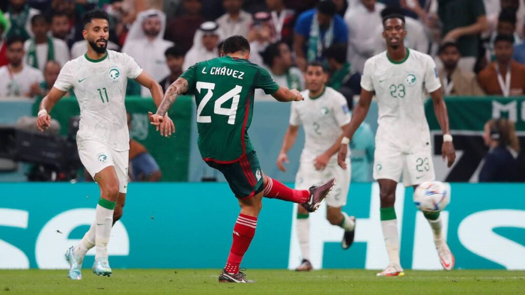 México vence a Arábia Saudita Foto: Divulgação
