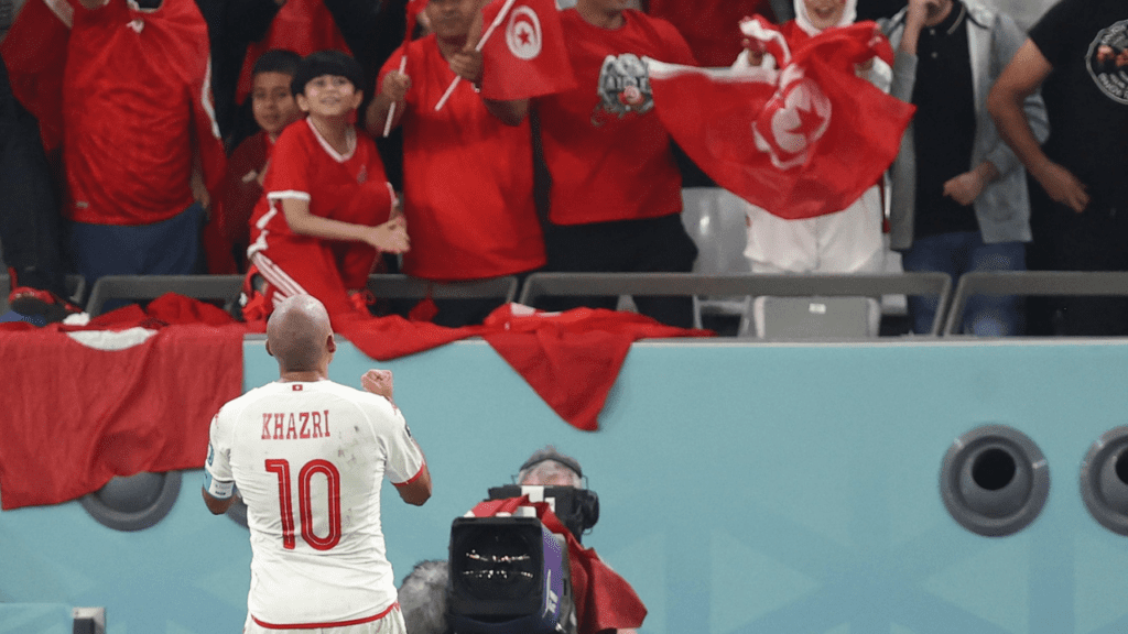 Kazhri, da Tunísia, na Copa do Mundo