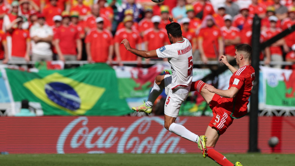Lance de Irã x Gales, na Copa do Mundo Fifa