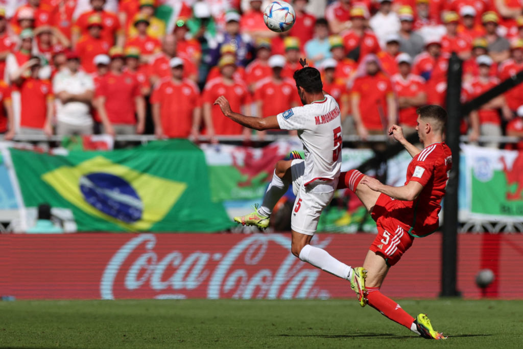 Lance de Irã x Gales, na Copa do Mundo Fifa