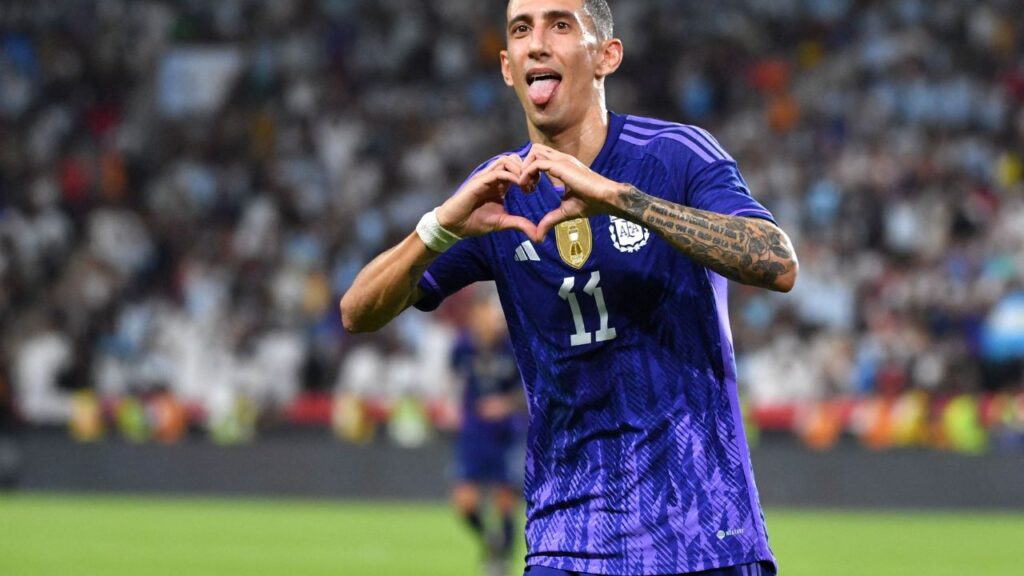 Atacante Ángel Di María, da Seleção Argentina