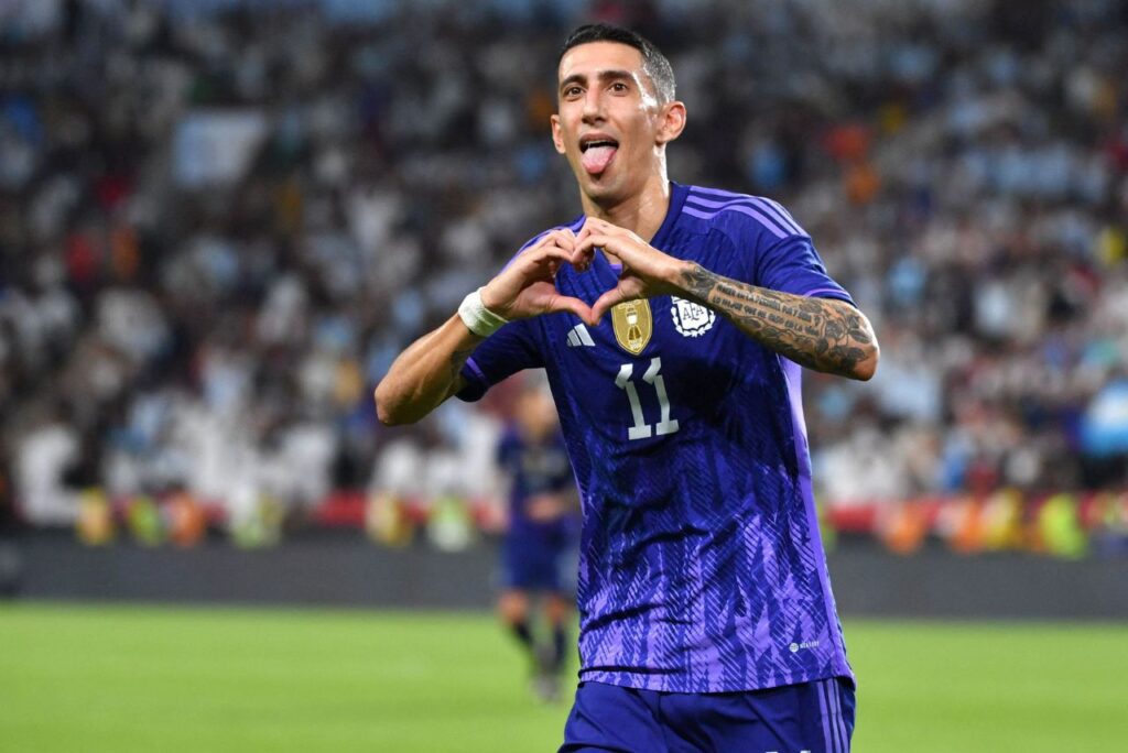 Atacante Ángel Di María, da Seleção Argentina