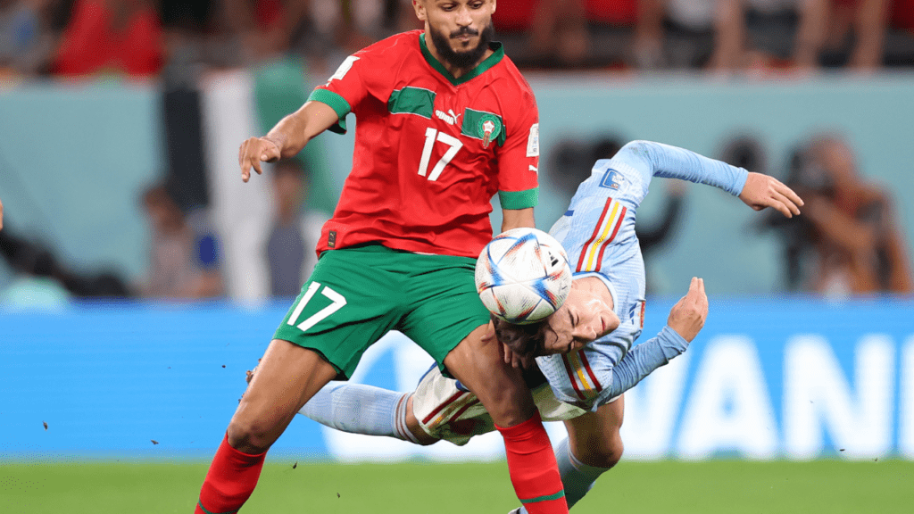 Lance de Marrocos x Espanha