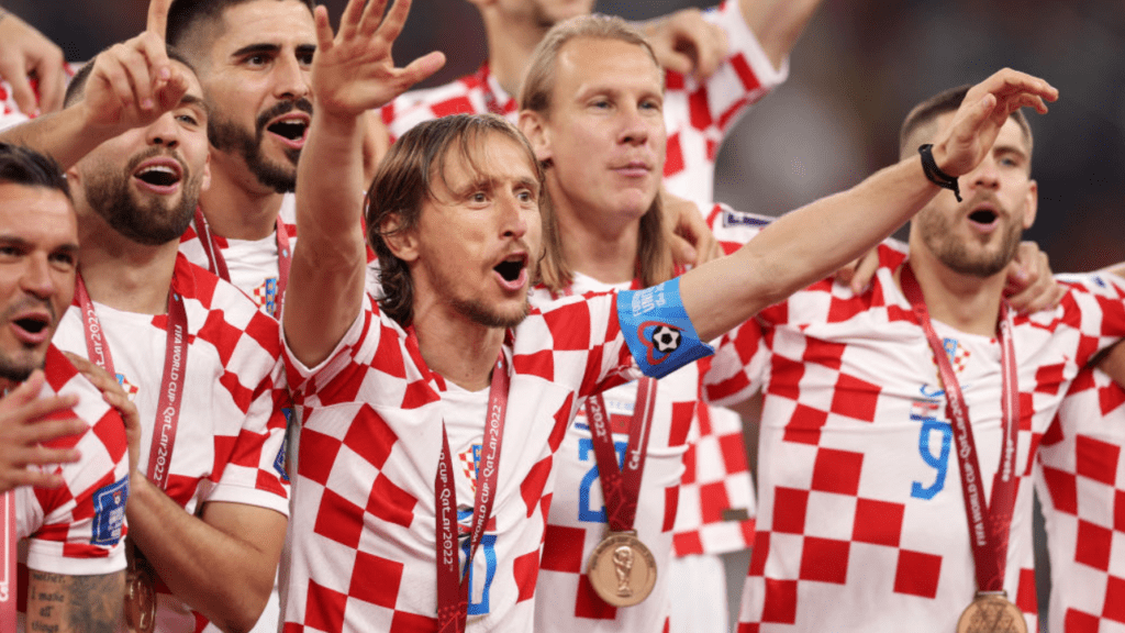 Meia Luka Modric, da Seleção Croata