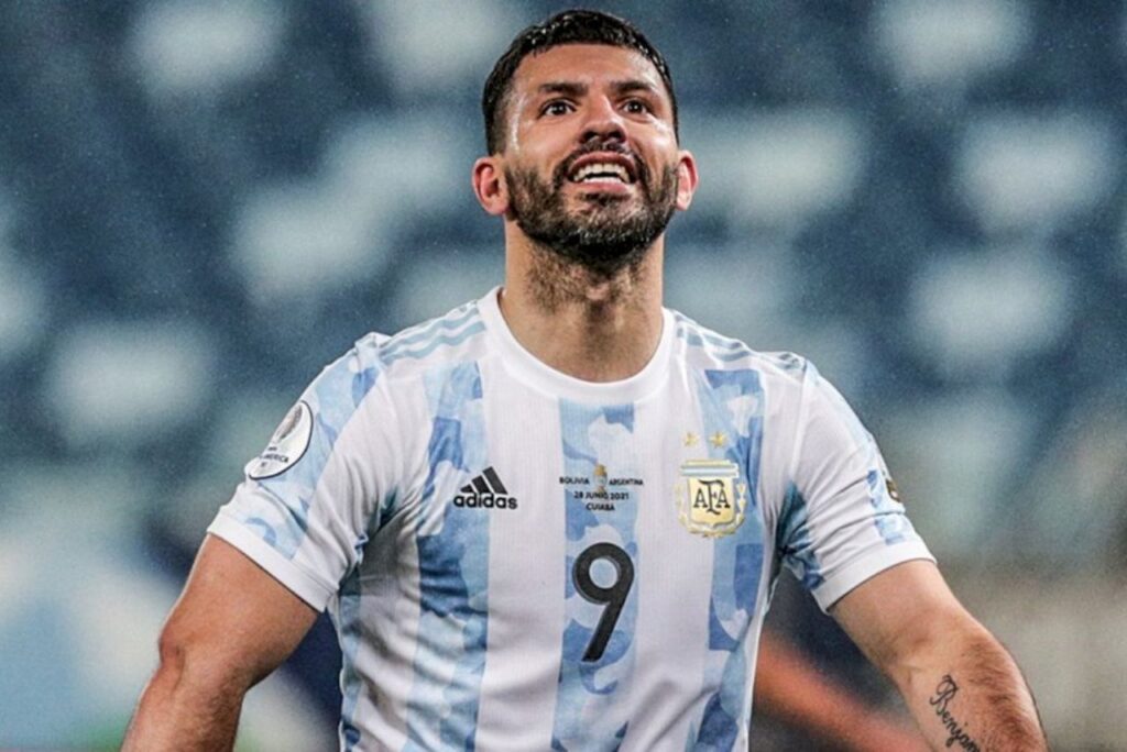 Atacante Kun Agüero na Seleção Argentina